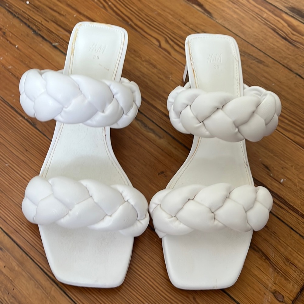H&M Women’s Leather Braided Shoes in good condition